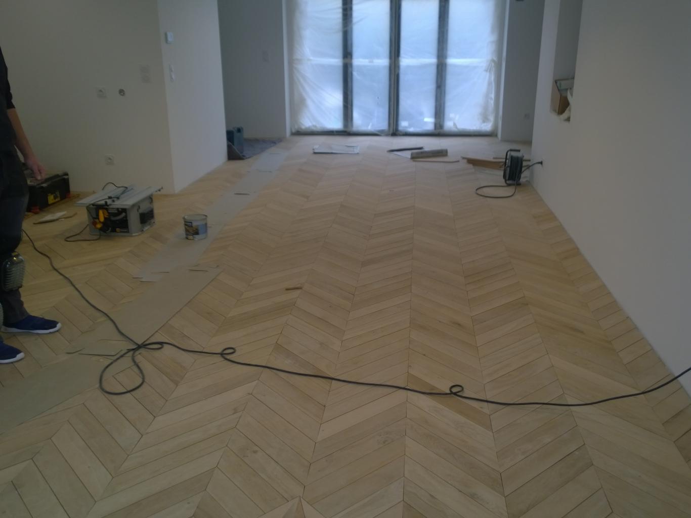 Pose de parquet